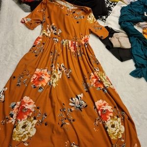 Mid length floral dress